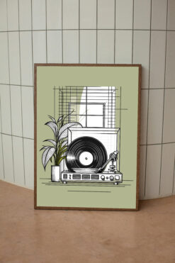 Grammofon er en design plakat fra Plakattrykkeren